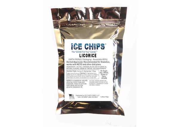 ICE CHIPS® Licorice Xylitol Candy